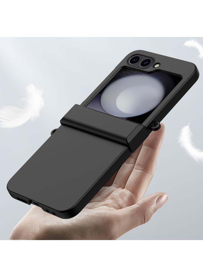 S-TOP Case For Samsung Galaxy Z Flip5 Three Parts Gradient Color Skin Feel PC Full Coverage Shockproof Phone Case - Image 4