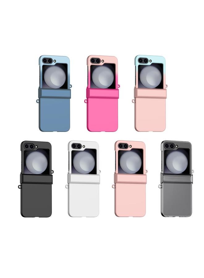 S-TOP Case For Samsung Galaxy Z Flip5 Three Parts Gradient Color Skin Feel PC Full Coverage Shockproof Phone Case - Image 2