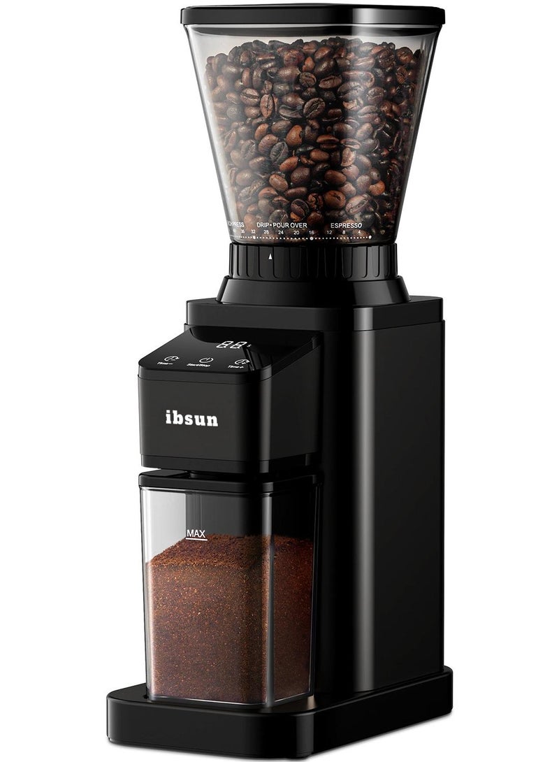 إبسون مطحنة قهوة كهربائية V60 قابلة للتعديل - ناشِر متعدد الوظائف (لطحن البن/التوابل/الإسبريسو) مع وعاء ستانليس ستيل قابل للإزالة - Image 1