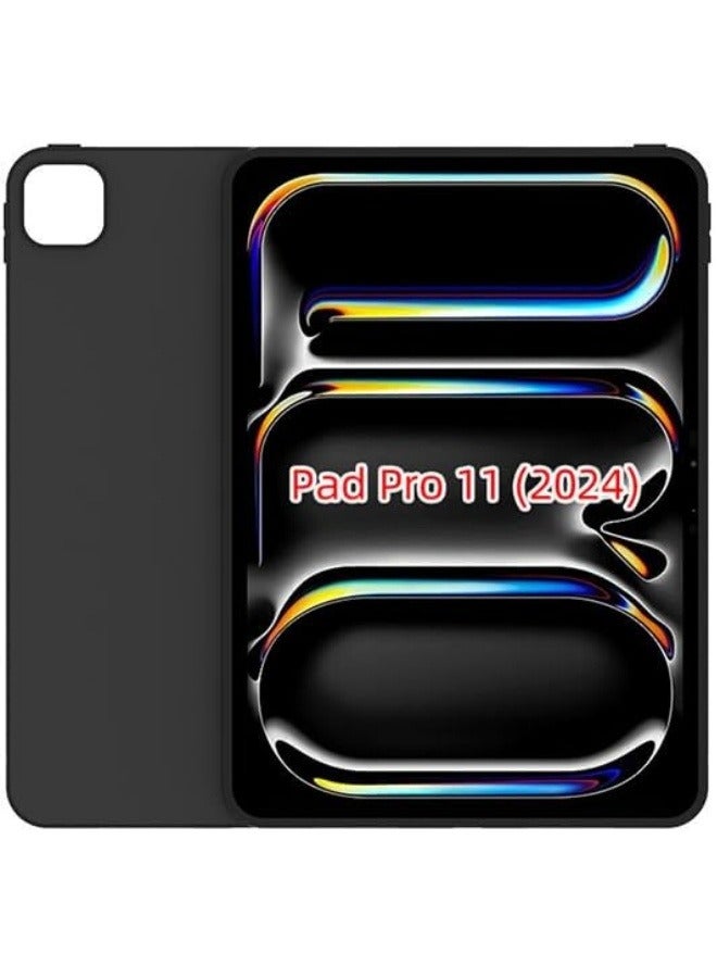 متوافق مع iPad Pro 11 Inch 2024 (الجيل الخامس)، غطاء سيليكون ناعم للحماية الخلفية لـ iPad Pro 11، غطاء حماية لجهاز iPad Pro 11. - Image 1