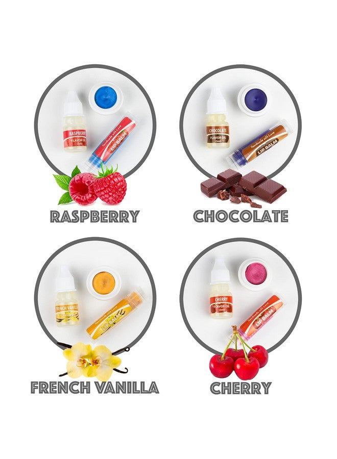 KEFF Lip Balm Kit Make Your Own Lip Gloss For Kids Girls & Teenagers Diy Makeup Set Includes Beeswax Shea Butter Flavor Oils Mica Color Powders & More - Image 4