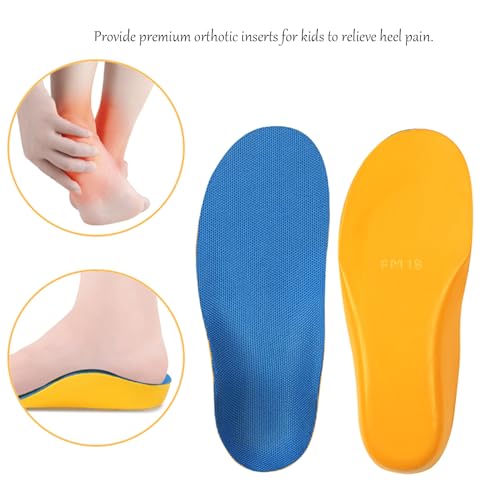 JSHshield Kids InsertsKids Orthotic Arch Support Shoe InsolesChildren Pu Cushioning Inserts for Flat feetPlantar FasciitisFeet Heel Pain Relief - Image 5
