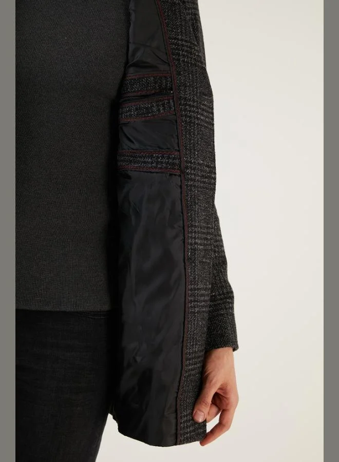 Buratti  Buratti Slim Fit Single Slit Buttoned Mono Collar Cashmere Coat Men's COAT 5840098 for Men | Best Price UAE