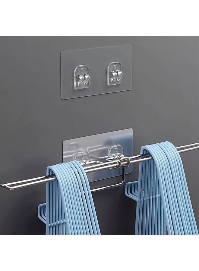 Double Claw 6pcs Traceless Self Adhesive Hooks For Bathroom Organization Holds Shower Caddy - Image 5