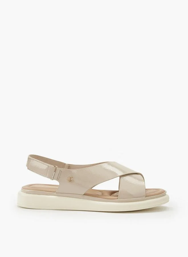 Le Confort BEIGE Women Hook & Loop Sandals for Women | Best Price UAE