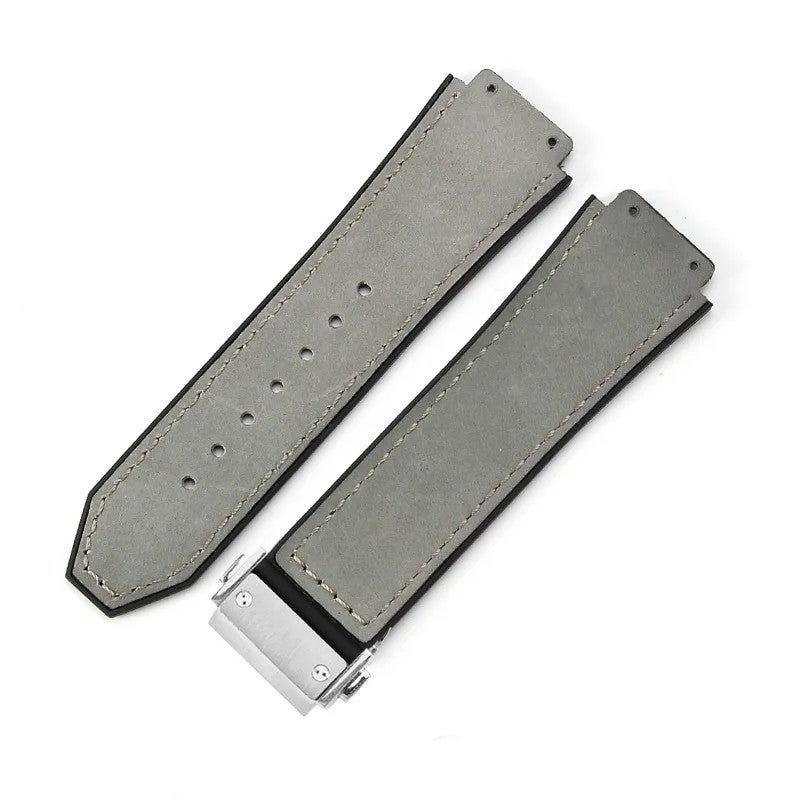Bluejw Genuine Leather Watch Band Replacement for HB Big-bang Series, Crazy Horse Cowhide Strap 19mm x 26mm - Image 1