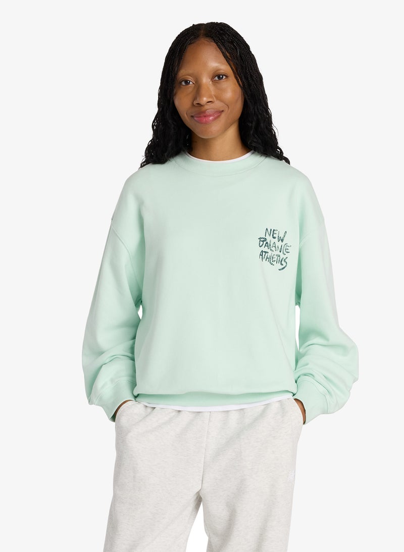 New Balance Visibly Loved Crew Sweatshirt - Image 1