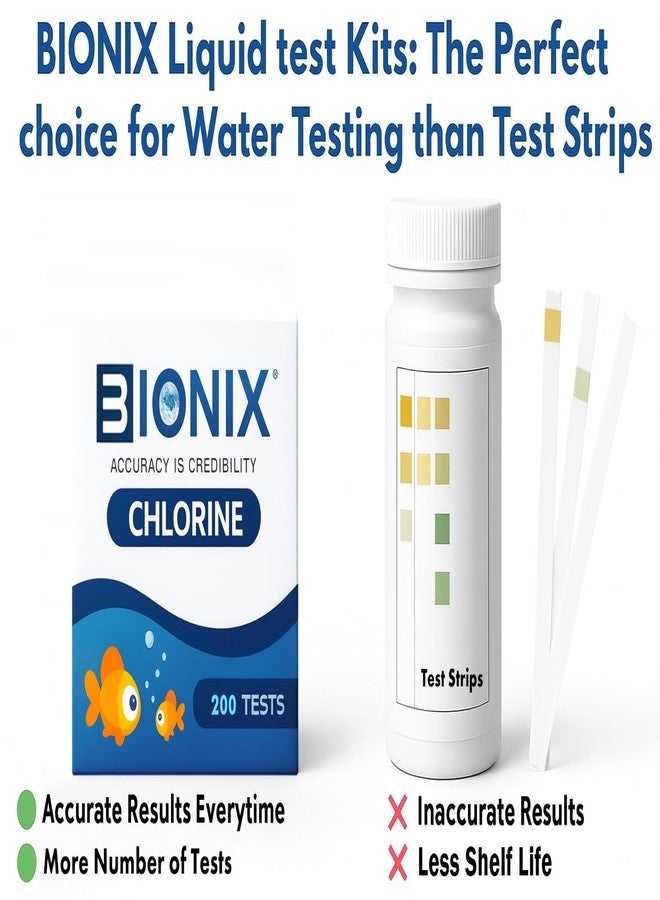 BIONIX Chlorine Test Kit for Freshwater (200 Test). - Image 3
