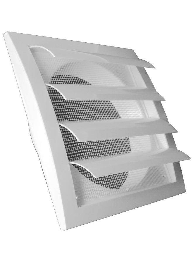 White Exhaust Hood Vent 6  Inch With Built-In Pest Guard Screen And White Air Vent Cover Hvac Exhaust Vent Duct Cover Exhaust Cap - Image 1