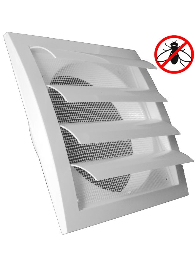 White Exhaust Hood Vent 6  Inch With Built-In Pest Guard Screen And White Air Vent Cover Hvac Exhaust Vent Duct Cover Exhaust Cap - Image 4