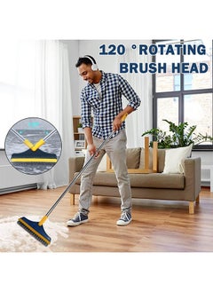 Bathroom Cleaning Brush With Wiper Tiles Cleaning Brush Floor Scrub Bathroom Brush With Long Handle 120° Rotate Bathroom Floor Cleaning Brush Home Kitchen Cleaning Mop (Standard 2 In 1) - pzsku/Z4DBCCCC52CEF8650DAEEZ/45/_/1733731360/06776820-6e97-4c33-b902-56e470ee5970