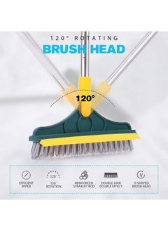 Bathroom Cleaning Brush With Wiper Tiles Cleaning Brush Floor Scrub Bathroom Brush With Long Handle 120° Rotate Bathroom Floor Cleaning Brush Home Kitchen Cleaning Mop (Standard 2 In 1) - pzsku/Z4DBCCCC52CEF8650DAEEZ/45/_/1733731471/0418b57b-848f-42ba-b52a-a71520a5decd