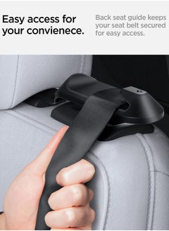 Spigen Backseat Seatbelt Guide Holder for Tesla Model Y (Black) - 2 Pack  - Image 5