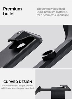 Spigen Backseat Seatbelt Guide Holder for Tesla Model Y (Black) - 2 Pack  - Image 4