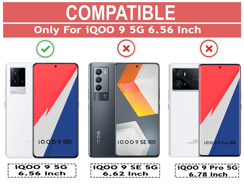 REALCASE iQOO 9 5G Back Cover Case | Stylish Frameless Matte Hard Skin | Soft TPU Shock Proof Bumper Back Cover for iQOO 9 5G (Black) - Image 2
