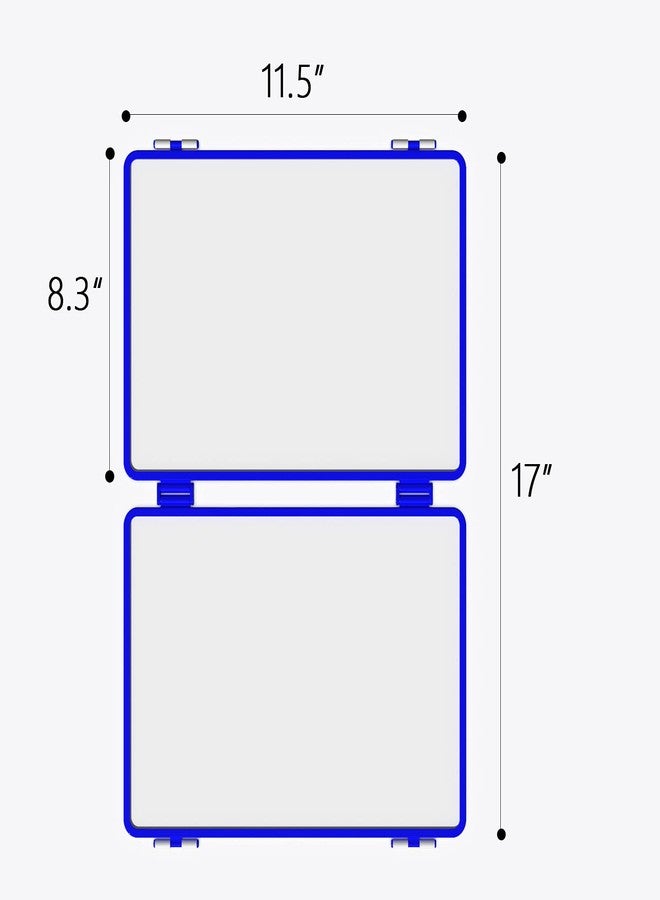 ALL SUMMER Magnetic Small Dry Erase White Board, 4 Writing Sides Desktop Whiteboard Small White Board for Kids, 11.5x17” Foldable Whiteboard for School Office Desk - Image 4