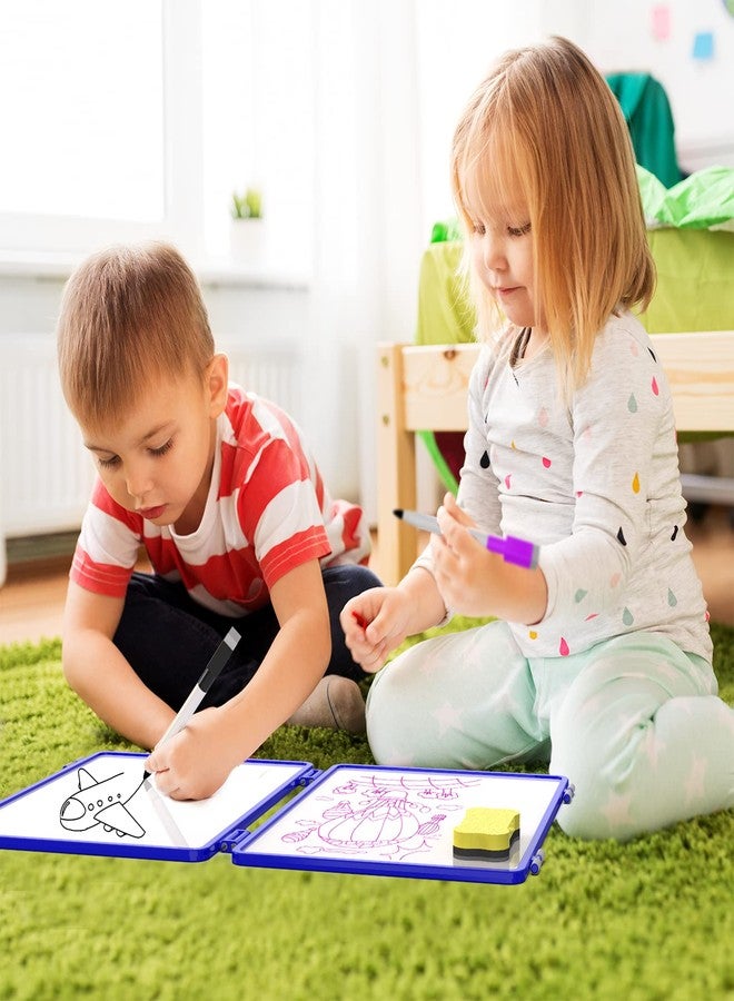 ALL SUMMER Magnetic Small Dry Erase White Board, 4 Writing Sides Desktop Whiteboard Small White Board for Kids, 11.5x17” Foldable Whiteboard for School Office Desk - Image 5