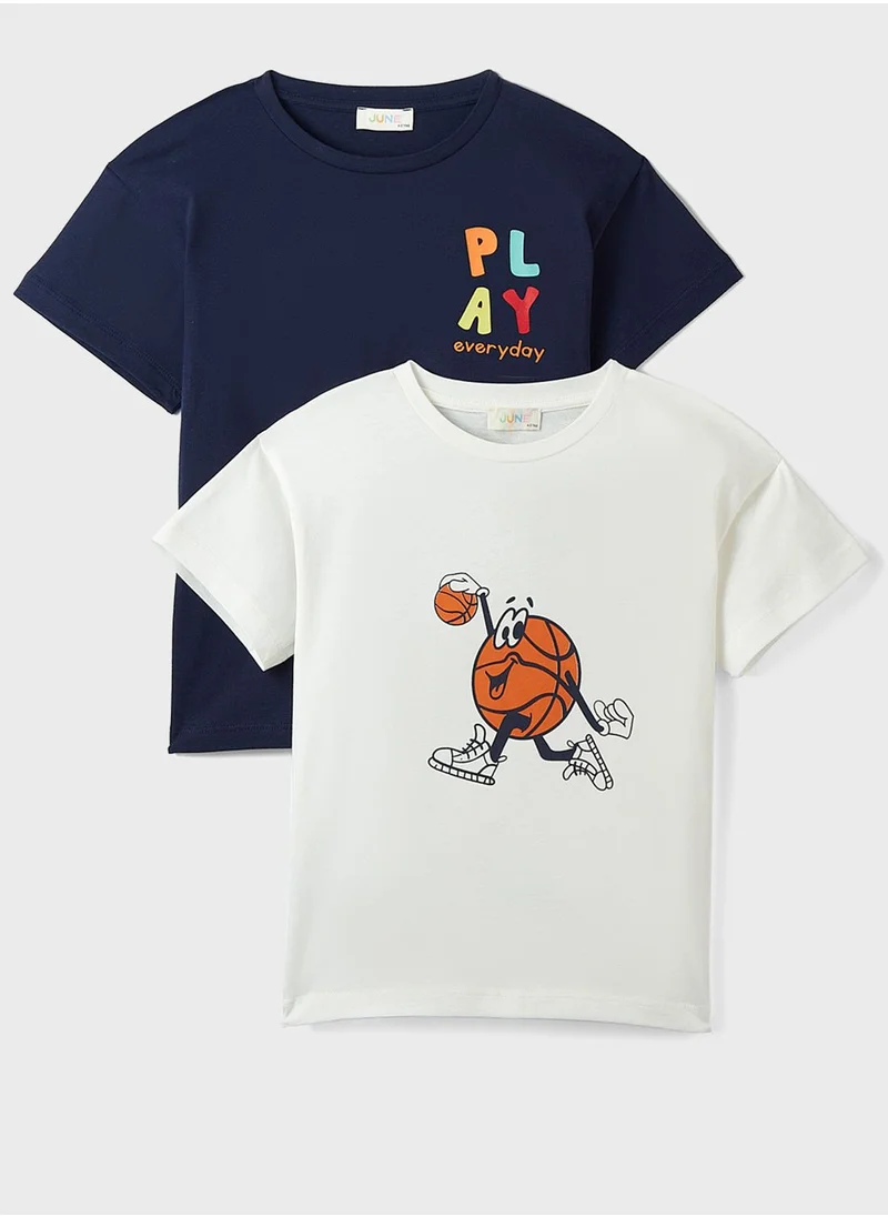 جون Kids 2 Pack Essential T-Shirt