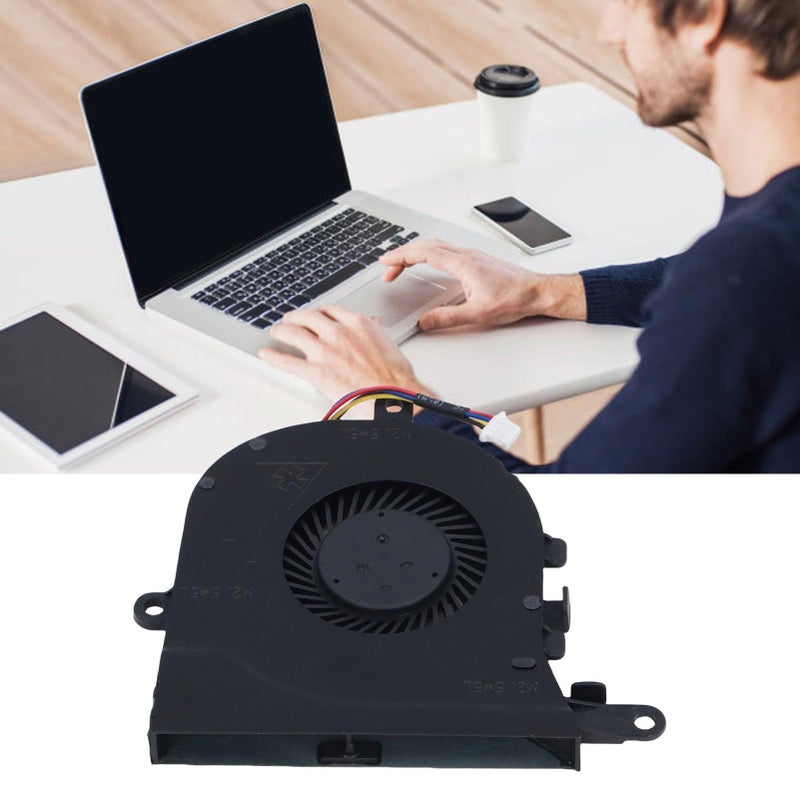 CPU Cooling Fan Aluminum Alloy Laptop Replacement Compatible With Dell Latitude 5570 5770 7580 5590 3590 E3590 - Image 3