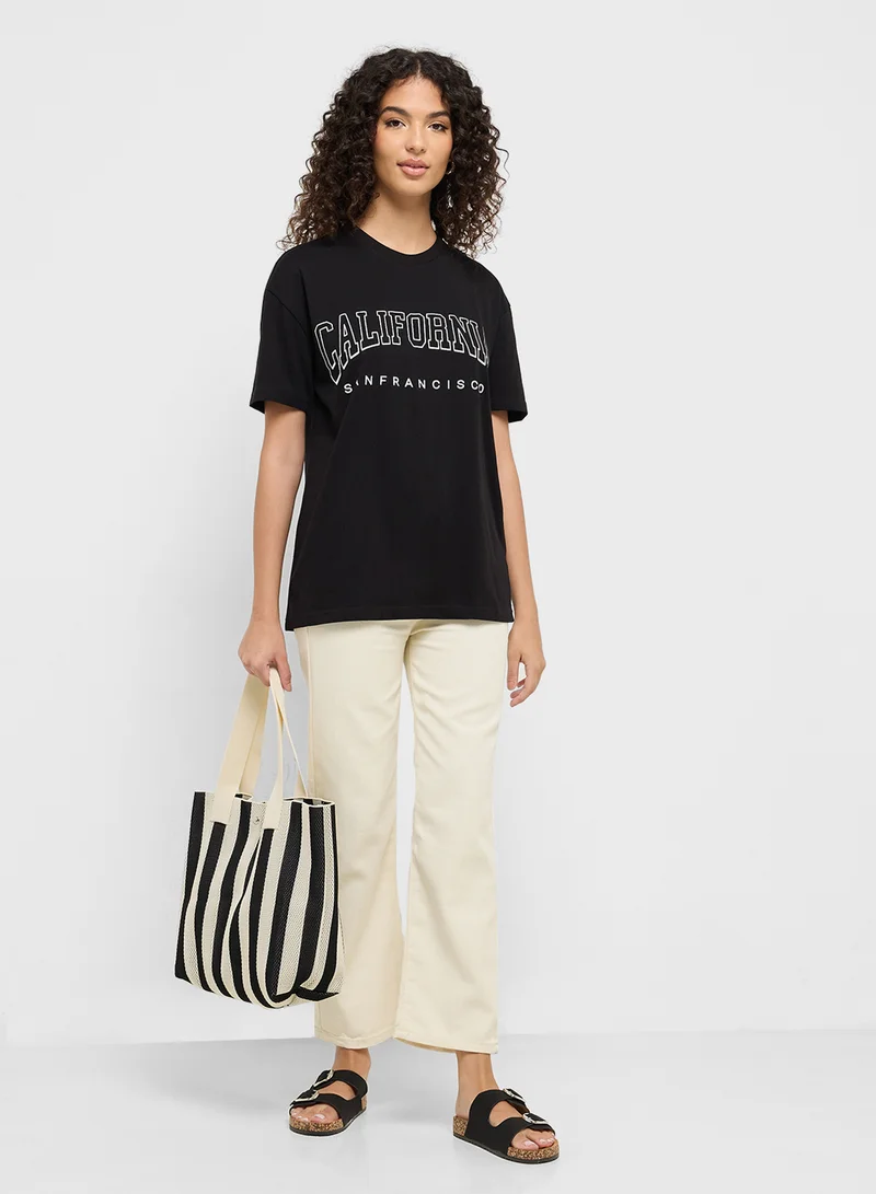 Ginger Crew Neck Varsity T-Shirt