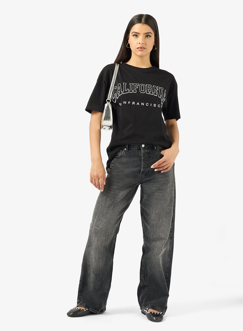 Ginger Crew Neck Varsity T-Shirt - Image 4