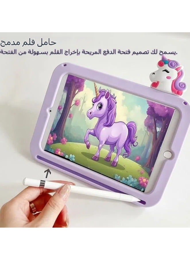 عام غطاء متوافق مع جهاز Xiaomi Redmi Pad SE 11 بوصة (إصدار 2023)، مع حامل قلم، حامل دوار 360 درجة، وحزام كتف. - Image 2