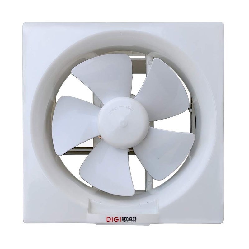 DIGISMART Exhaust Fan 1400 Rpm Ventilation High Effciency Quiet Design for Bathrooms Kitchens Workshop White Comes With 1 Year Warranty 8 Inch - Image 1