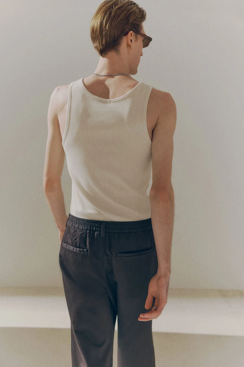 اتش اند ام Slim Fit Ribbed vest top