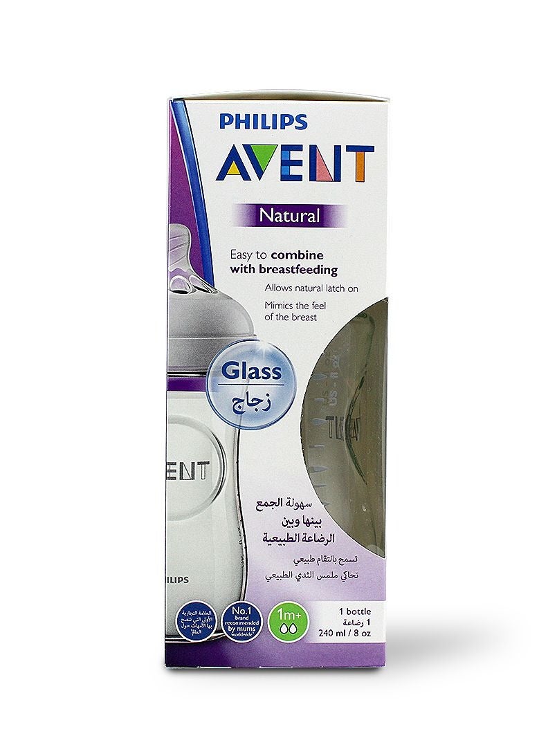 فيليبس أفنت زجاجة رضاعة طبيعية زجاج 240 مل