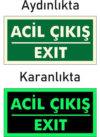 Photolumen Phosphorescent Emergency Exit Direction Sign - pzsku/Z4DBD2A1D72AC6CF8DCB5Z/45/_/1737058712/28dd7de7-465d-4348-bf1a-1329b457b510