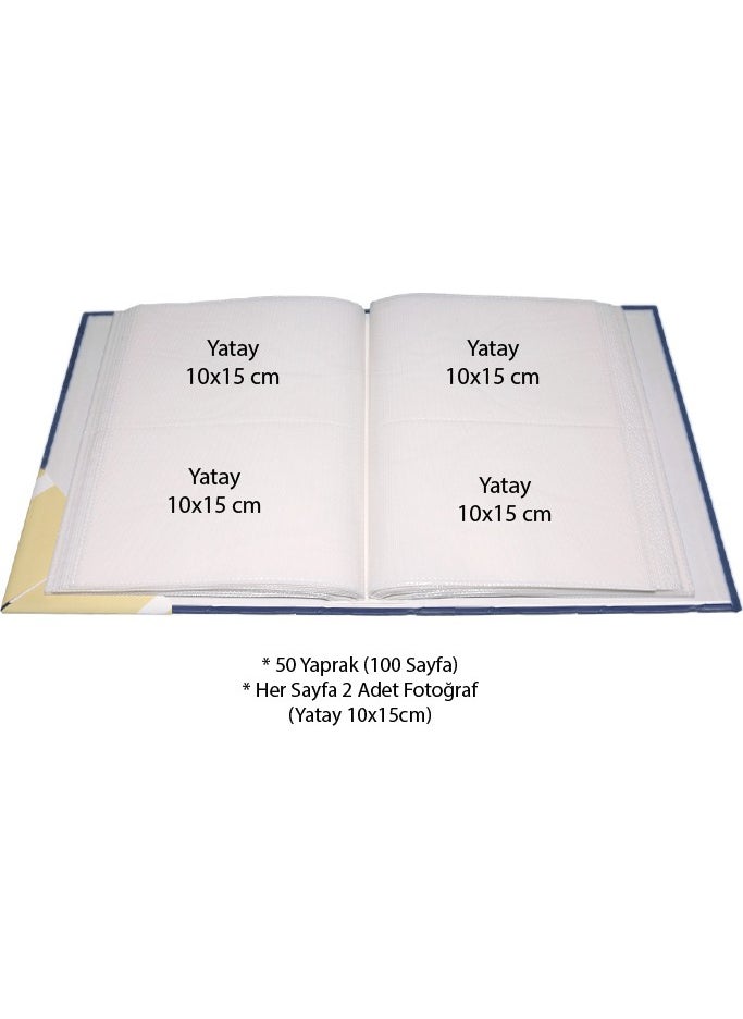 GünTech 10X15 200 Paperback Photo Album Navy Blue  - Image 2