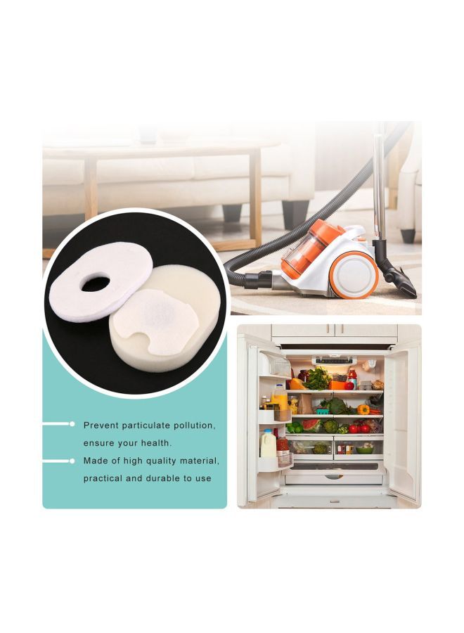 NIBEMINENT 4-Piece Foam Felt Filter For Shark Rocket HV300/HV301/HV300W/HV302/HV305/HV310 H24298-4 white  - Image 2