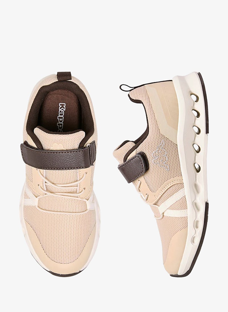 Kappa Boys' Logo Detail Sports Shoes with Hook and Loop Closure - Image 3