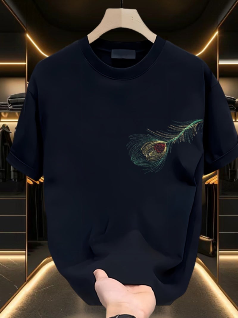 2024 Short-Sleeved Heavy T-Shirt Men'S Ins Fashionable Loose Printed All-Match Top T-Shirt - Image 5