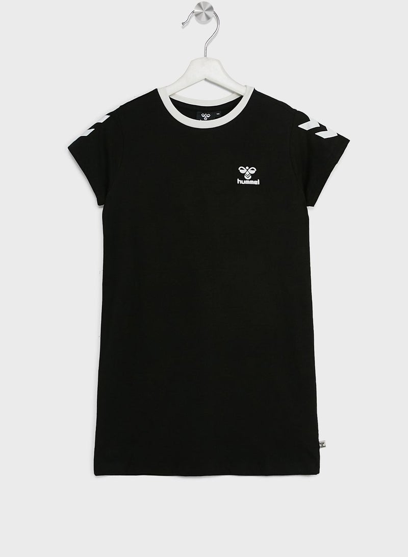 هامل Kids Mille Logo T-Shirt Dress  - Image 1