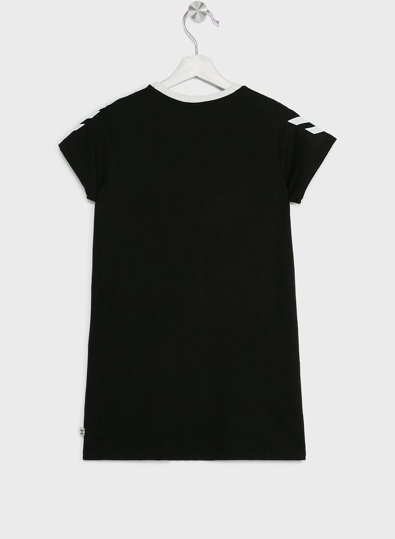 هامل Kids Mille Logo T-Shirt Dress  - Image 2