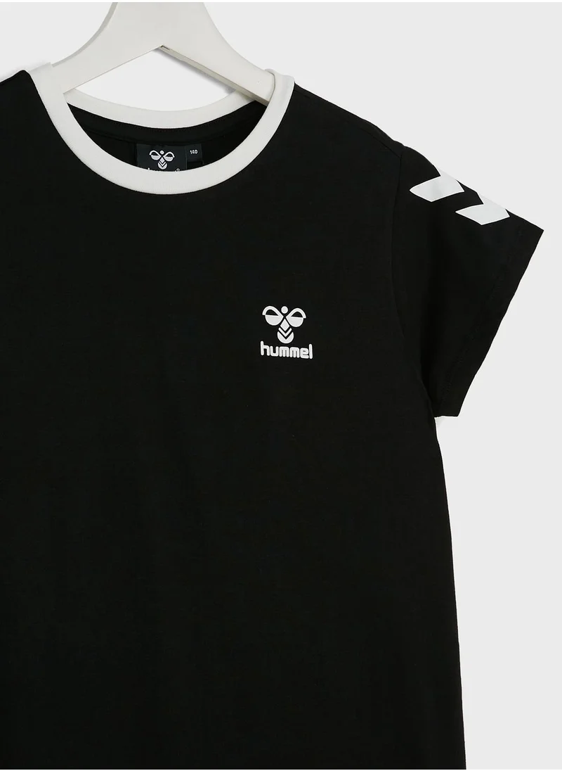 هامل Kids Mille Logo T-Shirt Dress