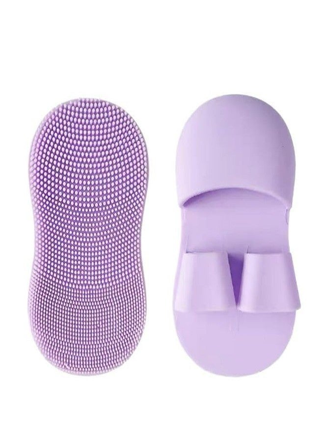 HELLYZ Facial Pore Cleansing Pads | Silicone Face Cleansing Brush Face Scrubbers Soft Exfoliators Cleaning Tool Massage Washing Pore Cleanser Pimples Blackhead Remover Deep Cleans Skin Care 2pcs - Image 1