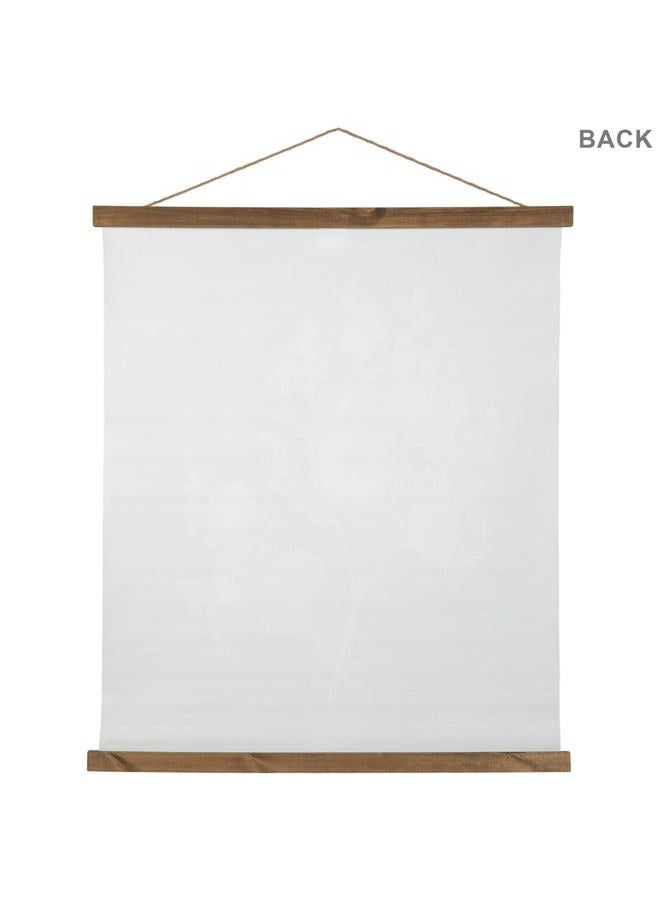 Hobby Lobby Vintage Floral Tapestry Wall Decor, Canvas & MDF, Rectangle, Vertical, Includes Hanging Rope, Distressed Black Background, Wooden Frame, Muted Tones - Image 4