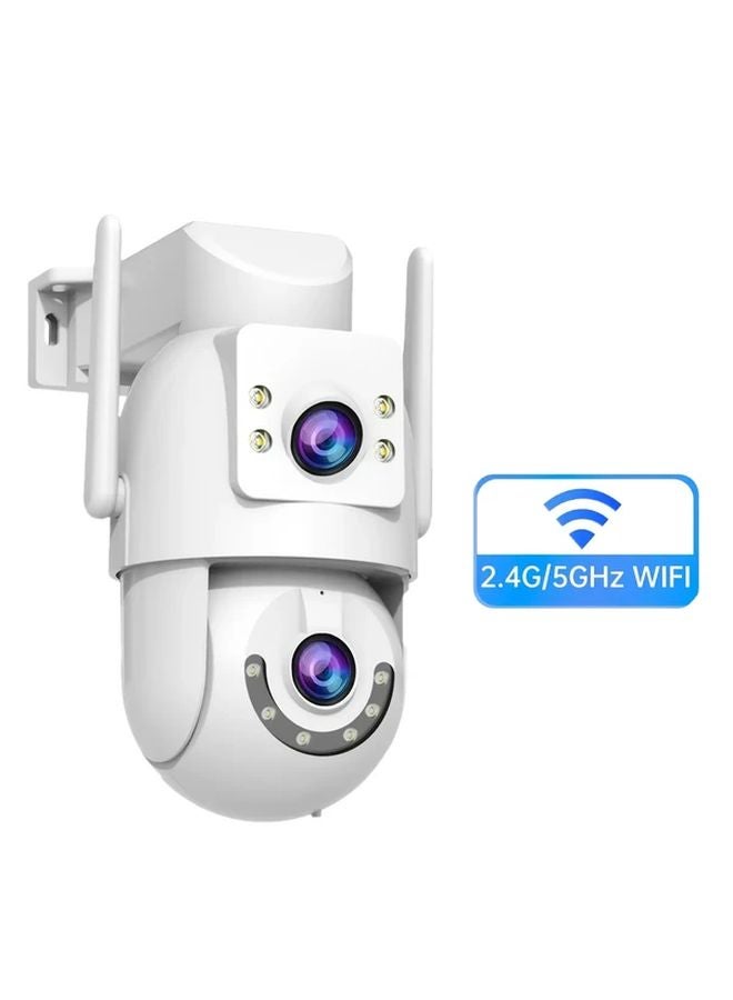White JOOAN 1296P 2 4G 5G Indoor Outdoor Security Camera 355 PTZ Color Night Vision Motion Tracking Two Way Audio Alexa Compatible - Image 4
