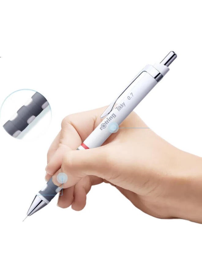 Rotring Tikky Mechanical Pencil 0.5Mm, German Refillable Lead, High Durability, White, Single Pack - Image 1