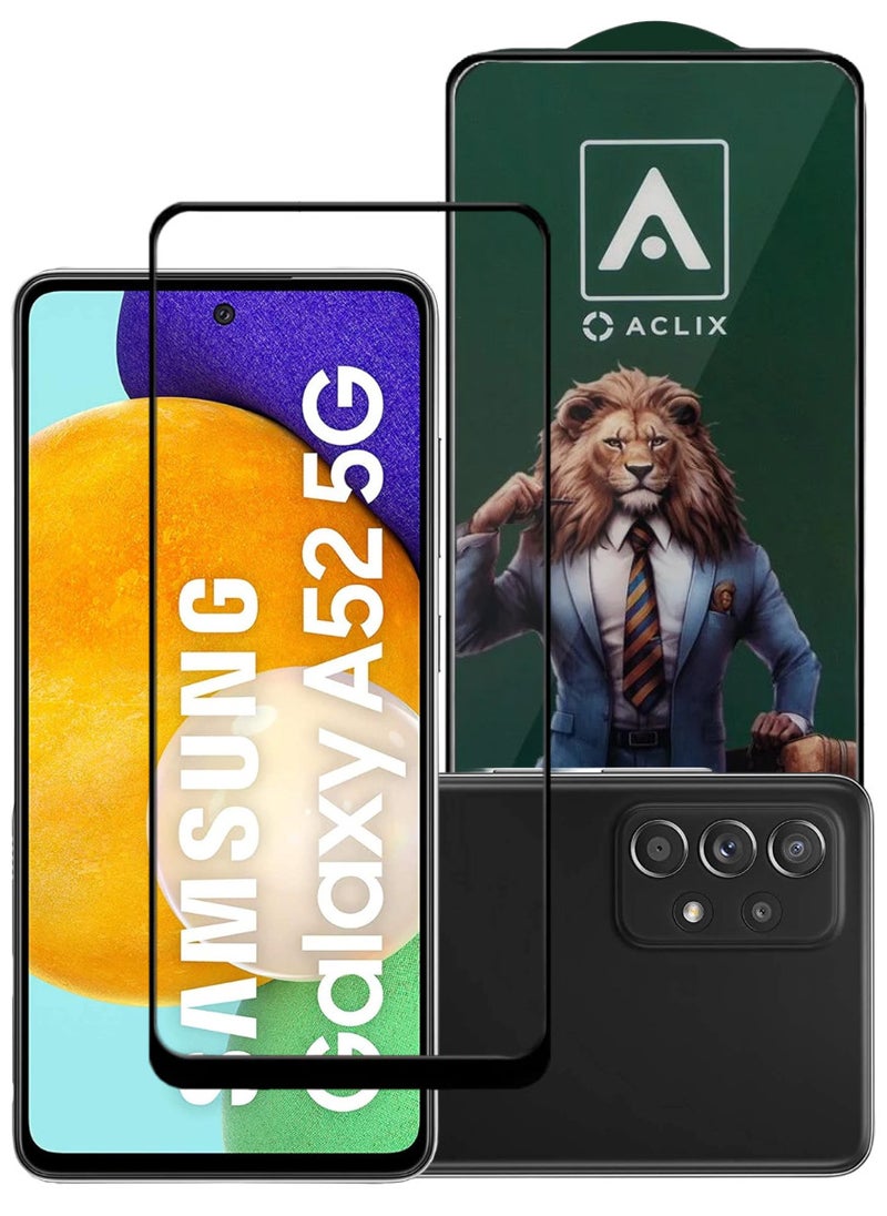 ACLIX Antistatic ESD Dustproof Premium Quality High Definition Tempered Glass Screen Protector Designed For Samsung Galaxy A52 5G - Image 1