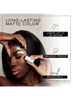 MADLUVV MADLUVV Brow Stamp Refill* - Color Stamp for Brows & Root Touch Up for Women & Men, Instantly Conceal Hair Loss, Grey Hair, Thinning Hair with Stain-Proof/Smudge-Proof Powder Formula (Medium Brown)  - Image 3