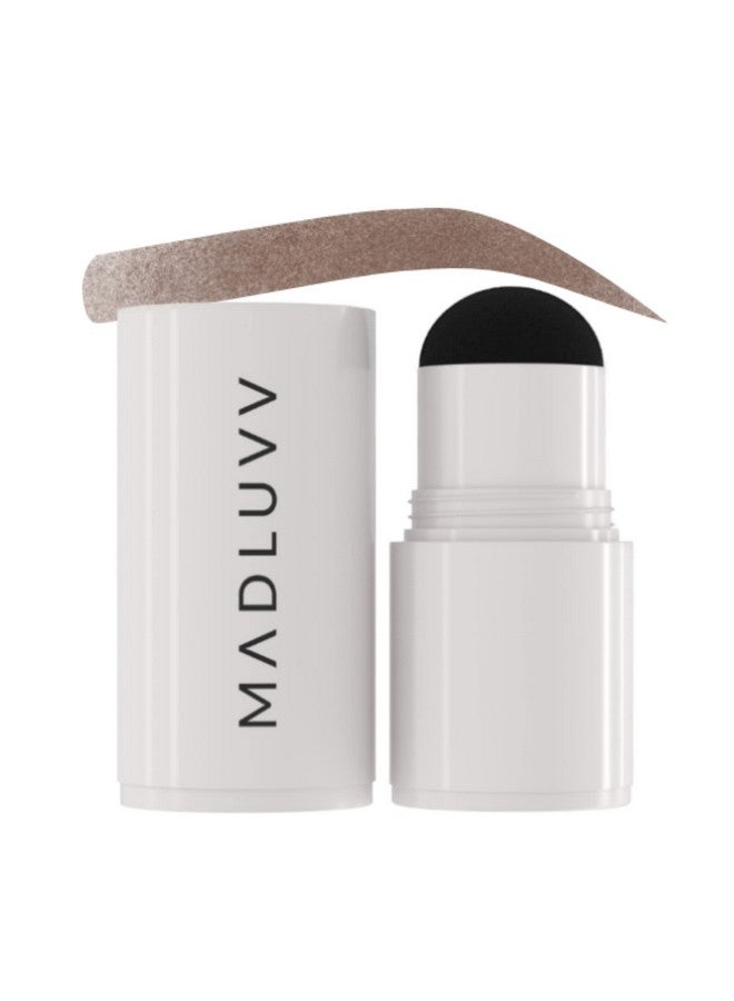 مادلوف ختم الحواجب MADLUVV Brow Stamp Refill* - ختم ملون للحواجب ولون جذور الشعر للنساء والرجال، يُخفي تساقط الشعر والشعر الرمادي والشعر الخفيف على الفور بتركيبة بودرة مقاومة للبقع/التلطخ (بني متوسط) - Image 1