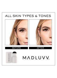 MADLUVV MADLUVV Brow Stamp Refill* - Color Stamp for Brows & Root Touch Up for Women & Men, Instantly Conceal Hair Loss, Grey Hair, Thinning Hair with Stain-Proof/Smudge-Proof Powder Formula (Medium Brown)  - Image 5
