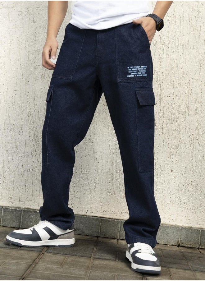 Hubberholme Men Indigo Jeans - Relaxed Tapered for Effortless Style  - Image 5