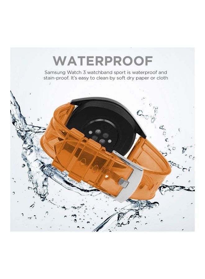 NIBEMINENT Transparent Silicone Tpu Strap Band Brown - Image 4