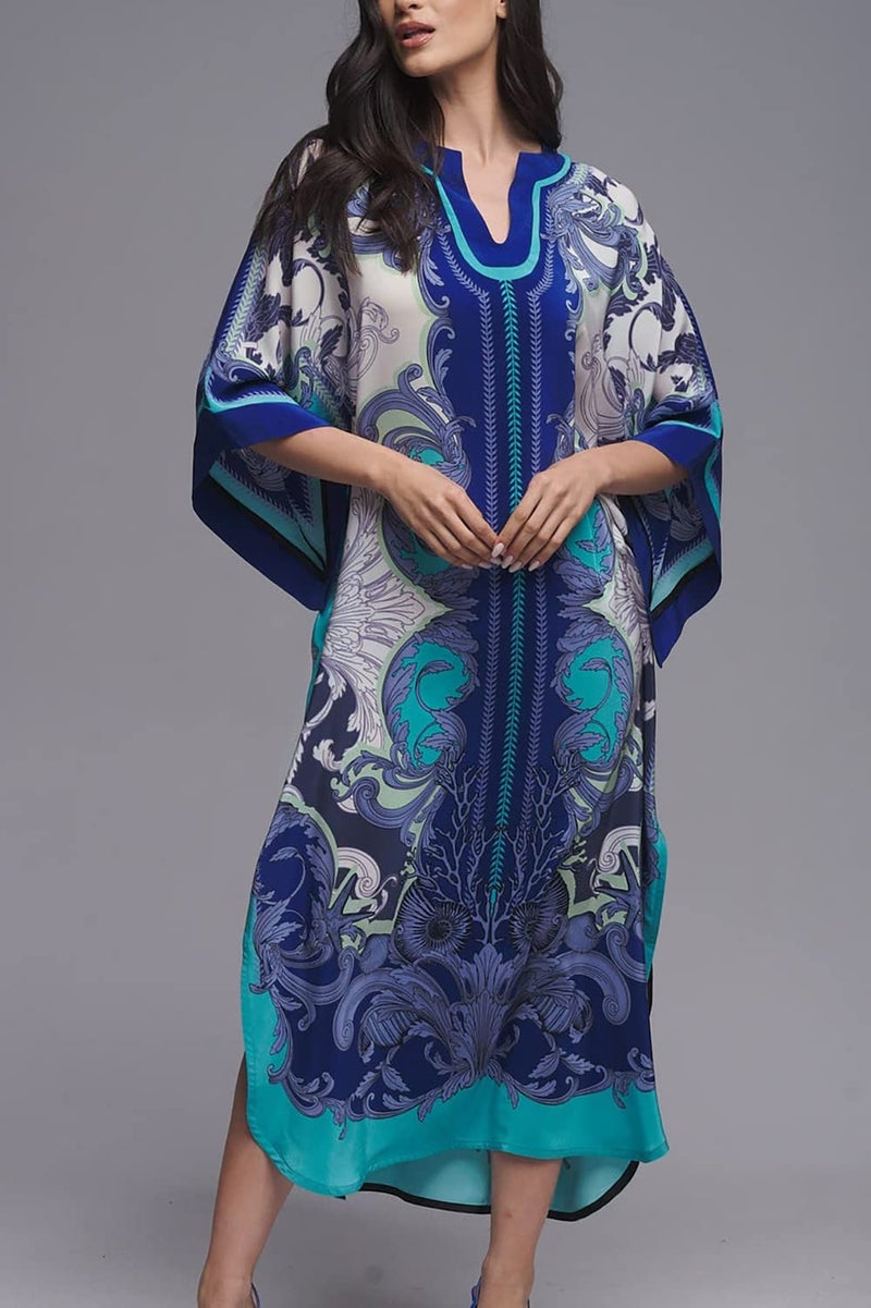 YouKD Boho Beach Bikini Cover Up Dress Plus Size, Soft Polyester Robe for Women - Image 4