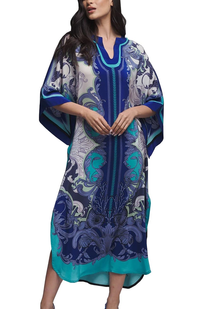 YouKD Boho Beach Bikini Cover Up Dress Plus Size, Soft Polyester Robe for Women - Image 5