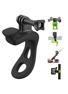 360° Camera Mount Strap, Rotating Flexible Wrap Band Holder for Bike, Motorcycle Handlebar, Compatible with GoPro Max Hero 12 11 10 9, Insta360 Ace Pro X3, DJI Action 3 4, Osmo Pocket